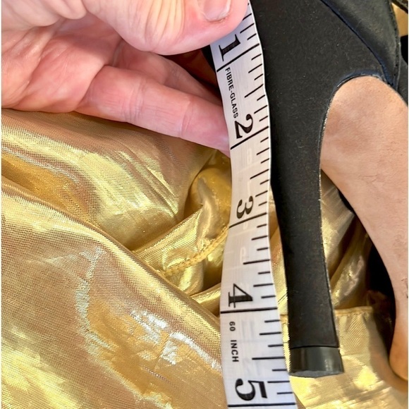 Glint, Fabric & Leather! Sexy 5” Heel, Oozes Style, Size 7, EUC - Picture 9 of 9